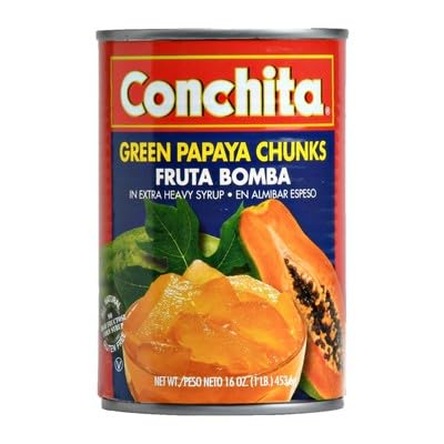 Conc​hita Papaya Chunks Green 16 oz (Pack of 24)
