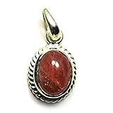 Edelstein Anhänger: 925er Sterling Silber Anhänger. Ideal für Frauen Männer Mädchen und Kinder.