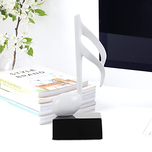 BESPORTBLE Nota Musical Estátua Resina Escultura Musical Ornamentos Decorativos Decoração para Sala