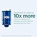 PUR PLUS Vertical Faucet Mount Water Filtration System, Lead-Reducing Filter, Great-Tasting Water, Easy Install, Lasts 100 Gallons, Compatible with Sinks with External Aerators, Chrome