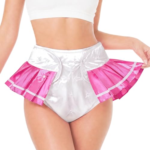 LittleForBig Washable Adjustable Reusable Waterproof Cloth Adult Diaper Wrap Cover - Baby School Girl M