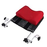 dailymall Adjustable Wheelchair Headrest Neck Support Cushion Pillow for 16-20' Chair - Red