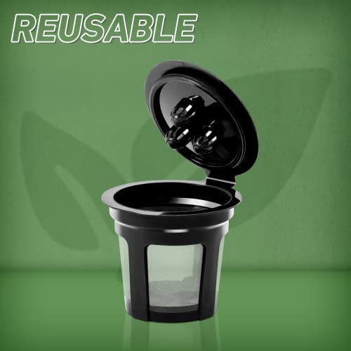 Upgrade 4 Pack K Cup Reusable Pods For Ninja Dual Brew Coffee Maker, Reusable K Pod Permanent K Cups Filters Coffee Accessories Compatible With Ninja Coffee Maker Filter Ninja Cfp201&Cfp301 Dualbrew #TOP4