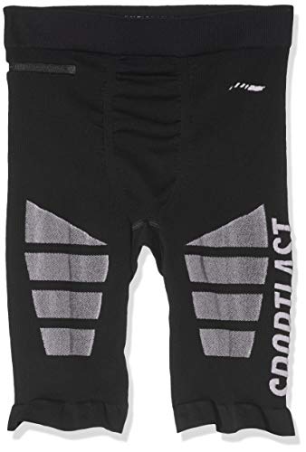 Sportlast MC300N Malla compresiva corta, Hombre, Negro/Blanco, XL