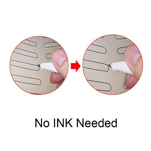 10-Piece Inkless Latex Skin Practice Skin Set for Microblading and PMU Supplies - Perfect for Eyebrow Tattooing and Makeup Practice