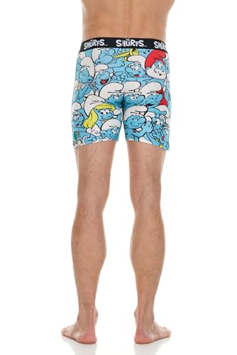 The Smurfs Men's Boxer Briefs - No Fly, Anti-Chafing Stitching, Comfort Shaped/Cotton Lined Crotch3