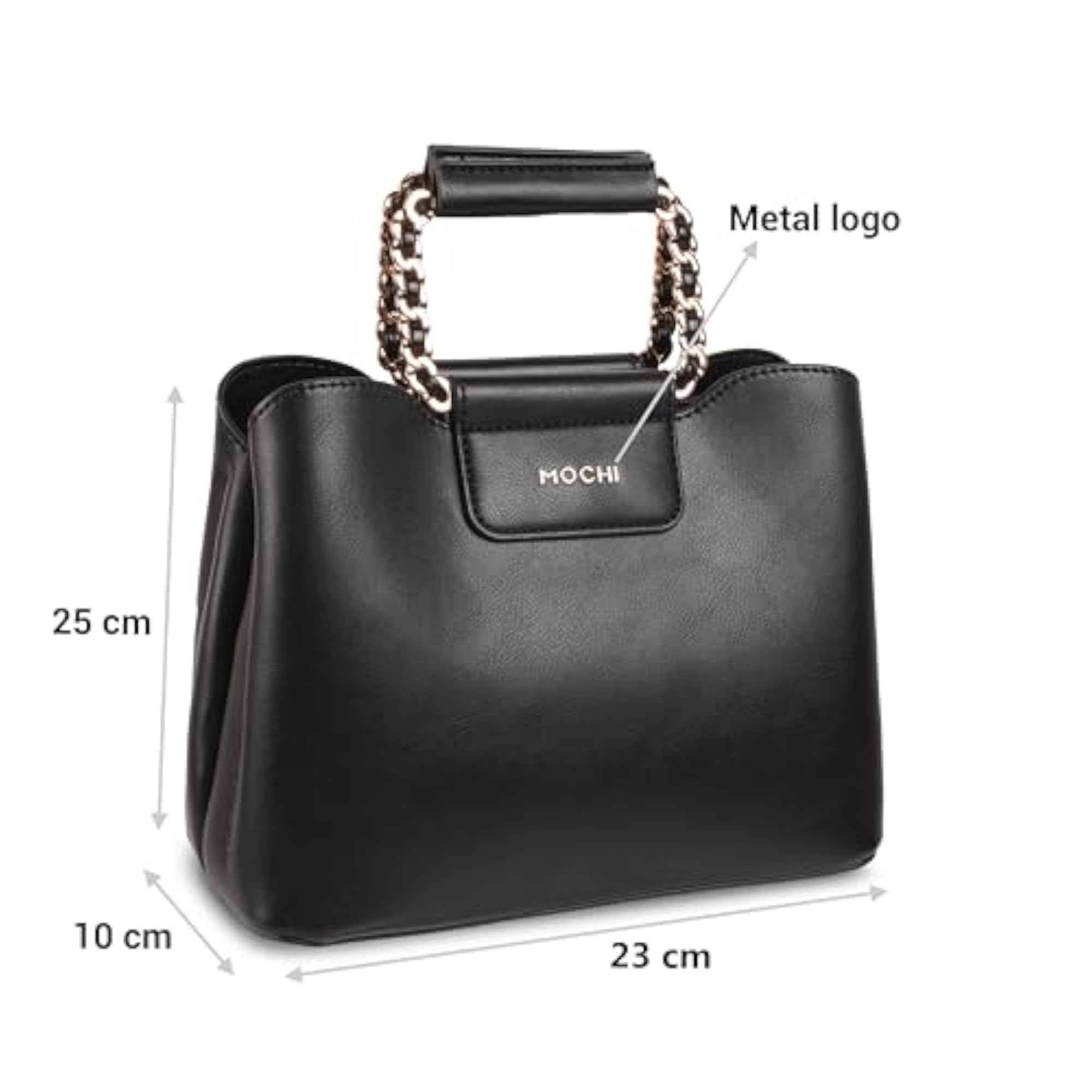 Women's Black Casual PU Sling Bag, Stylish Design