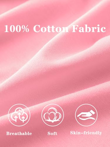 Image of HOTIAN Girls T Shirts 100% Cotton Short Sleeve Tops Kids Summer Casual Crewneck Basic Tees 3-14 Years