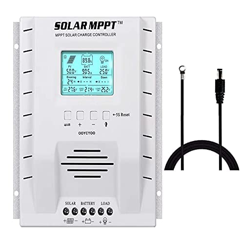 First Solar MPPT Charge Controller 60 amp,12V 24V Auto 60A Solar Panel Charge Regulator, Max 100V In