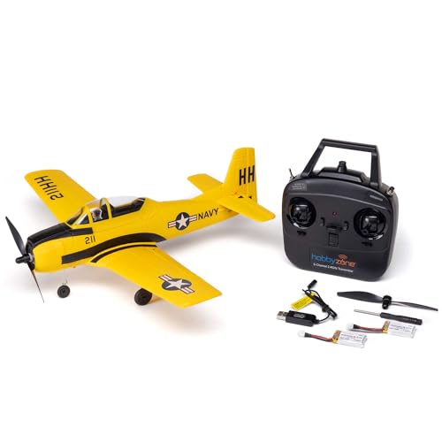 Image of HobbyZone RC Airplane T-28 Trojan 450mm RTF (Everything Needed to Fly is Included) with Safe, HBZ-1228