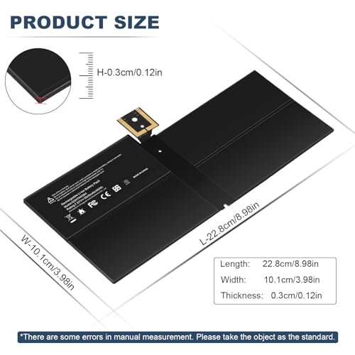 Image of G3HTA038H DYNM02 Battery for Microsoft Surface Pro 5th (Model 1796, 2017),Surface Pro 6(Model 1807 /1809 /1796, 2018) 12.3 inch 2-in-1, Core i5 i7 m3 Series with Tools For surface pro 5 battery 7.57V 45Wh