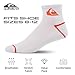 Quiksilver Mens Socks 8 Pairs Ankle Socks for Men Premium Athletic Shoe Size 8-12