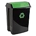 Produktbild TATAY Mülleimer , 50L Fassungsvermögen, Kippbarer Deckel, Polypropylen, BPA-frei, UVA-Schutz, Grün. Maße 40,5 x 33,5 x 57,5 cm