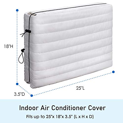 image for FORSPARK Indoor Air Conditioner Cover, AC Covers for Inside with Free 