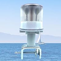 Navigationslichter für Boote, Toplicht Boot Led Mit Halterung 360° Positionslichter Boot Solar,IP54 Wasserdicht Bootsbeleuchtung Positionslichter für Fischer Boote StraßEnwarnung, Industriefahrzeug