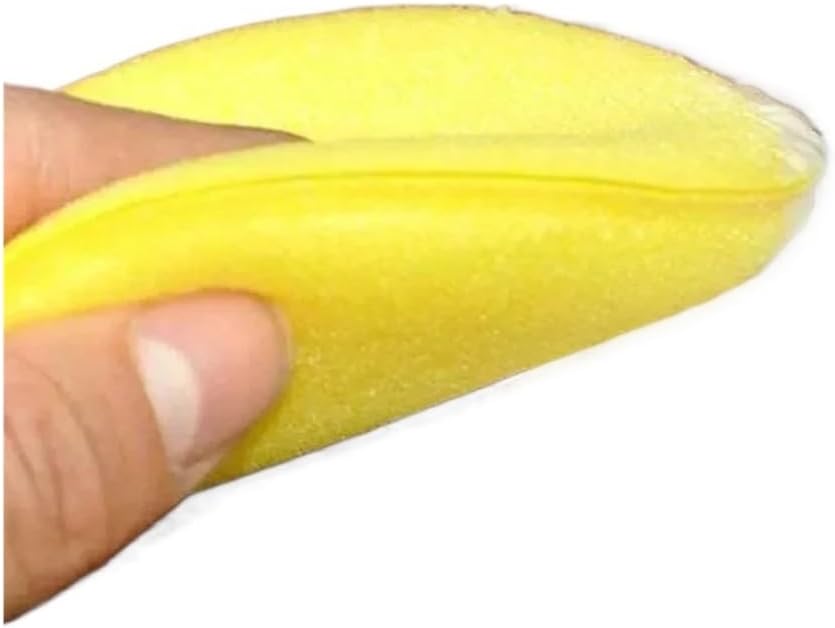 5/20pcs Car Round Waxing Polish Sponges Foam Applicator Pads Curing and Polishing Sponges Applicator Clean Paint Polishing(Yellow-10pcs)