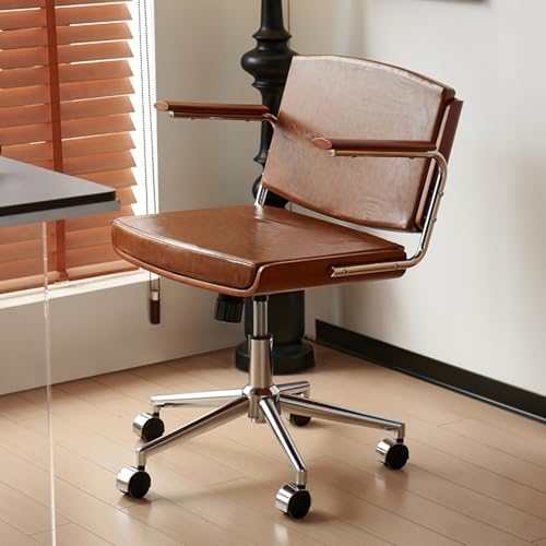 Chaise de bureau pivotante ergonomique avec dossier confortable et hauteur réglable