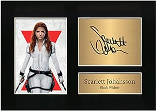 Zulu Image Black Widow Autograph Scarlett Johansson The Avengers | Autograph A4 Printed Photo Reproduction Print Picture Display No49