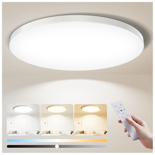 Coizabera LED シーリングライト 8畳 32W 3990lm 調光調色 豆電球常夜灯 天井照明器具 おしゃれ 蛍光灯 リモコン付き スマホAPP操作 6畳 8畳 和室/洋室/寝室/玄関/リビング/キッチン適用