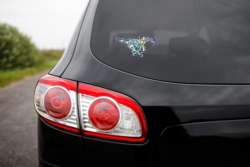 Image of Elektroplate Officially Licensed SMU Mustangs Silver Reflective Decal | Premium 3D Doming All Weather Sticker for Car, Water Bottle, Laptop, Tablet, Window, Cooler, Toolbox, Phone | Made in the USA