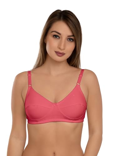 Image of Daisy DEE Women's Cotton Seamed Non-Wired Regular Straps Full Coverage Non-Padded Bra - NSHTL
