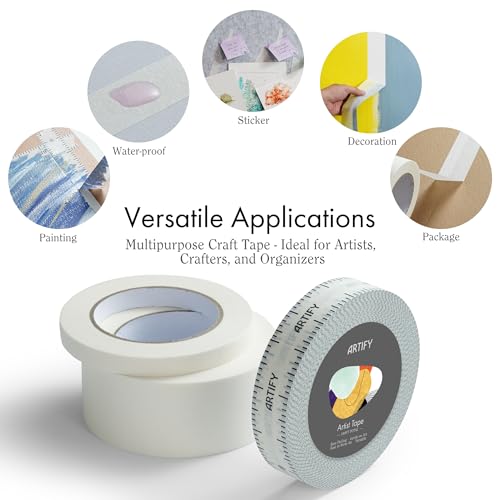 Artify Art Supplies TAPE-W-Z-0.5IN-1 Artify Artist Tape For Drafting Art thumb #3