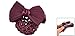 Uxcell Woman Bowknot Snood Net Barrette Hair Clip, Burgundy, 0.07 Pound