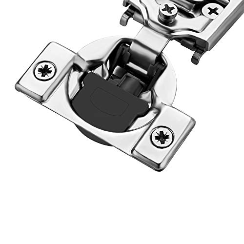 Image of Ravinte 2 Pack 1 Pairs 3 /4 inch Overlay Soft Close Hinges for Kitchen Cabinet Hinges Satin Nickel Hidden Hinges Stainless Steel Concealed Hinge self Closing