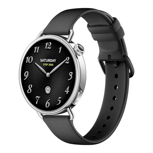 XIAOMI Watch S4 41mm Smartwatch – Edelstahlgehäuse, Ultraleicht, 150+ Sportmodi, präzise Menstruationszyklus-Vorhersage, Sicherheits-Notruffunktion, Fluorkautschuk-Armband Schwarz XIAOMI Watch S4 41mm Smartwatch – Edelstahlgehäuse, Ultraleicht, 150+ Sportmodi, präzise Menstruationszyklus-Vorhersage, Sicherheits-Notruffunktion, Fluorkautschuk-Armband Schwarz