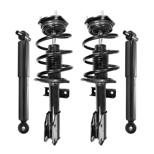 COMPLETESTRUTS - Front Complete Strut Assemblies with Coil Springs and Rear Shock Absorbers Replacement for 2008-2012 Buick Enclave - Set of 4