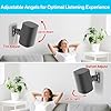 Tilt & Swivel Adjustable Speaker Wall Mounts & Bookshelf Speaker Wall Mount for Samsung, Sony, LG, Vizio KRK, Klipsch, Polk and More Speakers Mounting Bracket with/without Mounting Holes Hold 30 Lbs #2