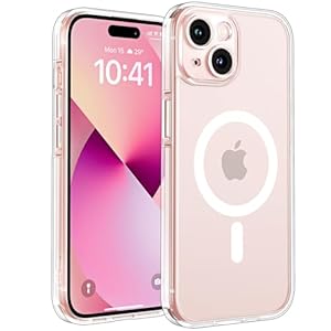 TOCOL für iPhone 13 Hülle für Magsafe, Vollständiger Kameraschutz Nie Vergilbung Stoßfest Kratzfest Magnetisch Handyhülle für iPhone 13 Case, Transparent