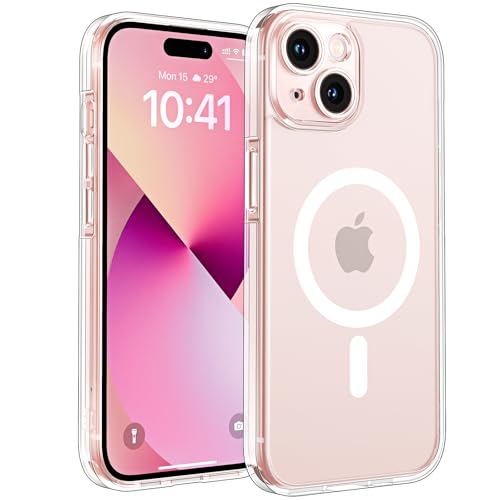TOCOL fĂĽr iPhone 13 HĂĽlle, Kompatibel mit MagSafe, Transparent