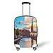 Produktbild Travel Luggage Cover Suitcase Protector,Cityscape,Scenic Summer Sunset of Copenhagen Denmark Old Scandinavian View City Europe Home,Multifor Travel,S