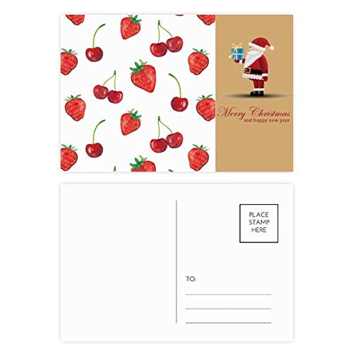 Cartes postales fraises rouges lot de 20 pour correspondance et vœux