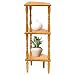Produktbild Vlush Beistelltisch Couchtisch Sofatisch CD DVD Regal Ständer Aufbewahrung Chart Blumen Regal Bücherregal aus Holz Regal möbel Buch Design für Regale für bücherregal(Gekrümmt B)