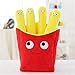 LanLan Peluche Doudou Doux Drôle en Peluche Jouets Creative Simulation Pizza et Frites en Peluche Oreille Festival Décor Coussin Cadeau d'anniversaire Cadeaux de Noël,Christmas Fries 50cm
