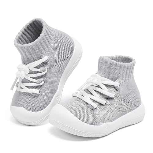Baby Sock Shoes Girls Baby Walking Shoes Infant Sock Shoes Non Slip Toddler Slip on Tiny Feet Sneakers