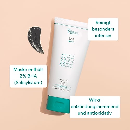 Gesichtsmasken Colibri Skincare BHA Maske 150 ml mit Aktivkohle