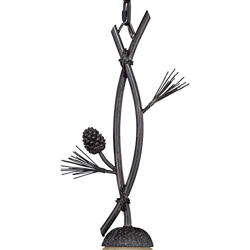 Vaxcel Sierra Bronze Rustic Pinecone Mini Pendant Ceiling Light #TOP2