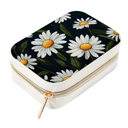 Boîte à bijoux Little Daisy double couche pour bagues et colliers