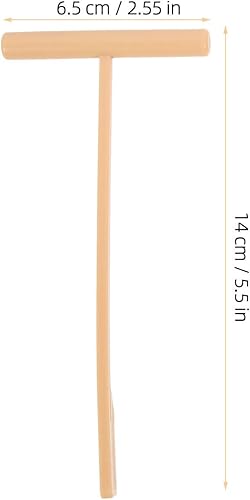 Miniatura 4 de Juego de 6 herramientas de jardín Zen, rastrillos de plástico color caqui para uso doméstico, superficie lisa, fácil de agarrar, ligero y portátil,