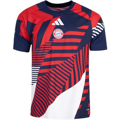 adidas FC Bayern München Prematch Trikot Jersey (DE/NL/SE/PL Alphanumerisch XL Regular Regular Indigo/red)