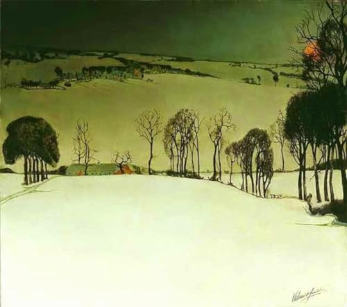 Affiche Soleil d'hiver Valerius De Saedeleer Toile 60x90cm