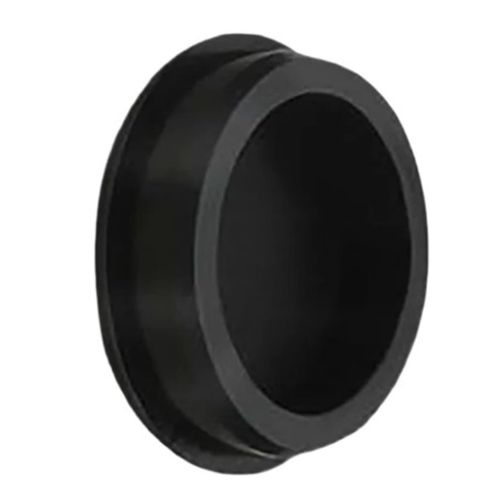 Hollow Round Hole Plugs, Lightweight Silicone Rubber Seal Stoppers for Mechanical Apparatus 2 Pieces(Black,30.3mm)