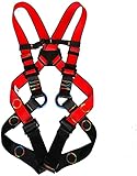 DISEÑADO PARA PEQUEÑOS AVENTUREROS: los arneses de escalada de cuerpo completo brindan más soporte para la parte superior del cuerpo y la espalda para los escaladores jóvenes.