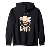 Abeja Bonita Mensaje Positivo Dibujos Animados Sudadera con Capucha
