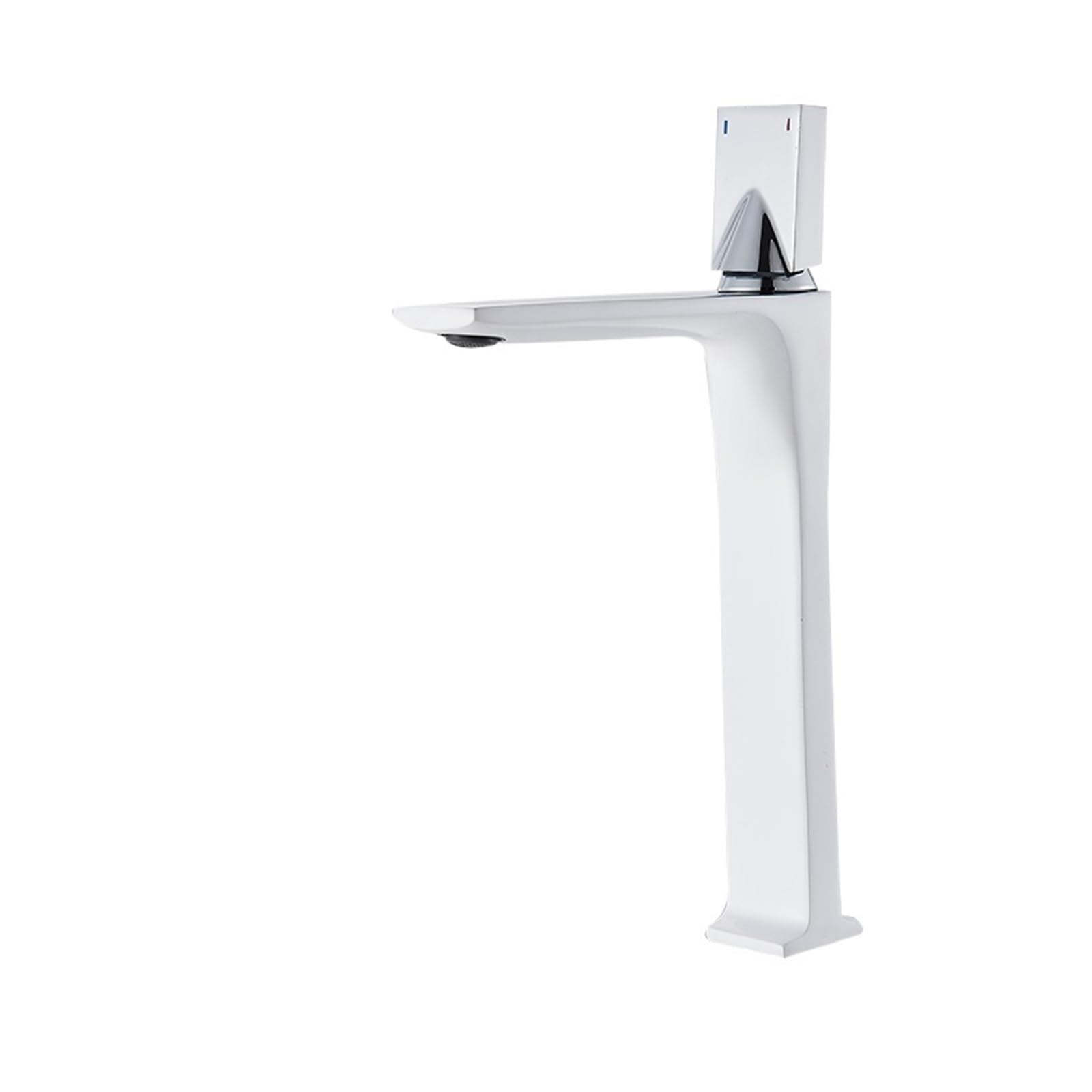 Soywim High White Chrome Basin Faucets Matte Black Bathroom Faucet, Hot And Cold Water Mixer Tap, Chrome Brass Toilet Sink Crane,High-Pressure Resistant(High White Chrome)