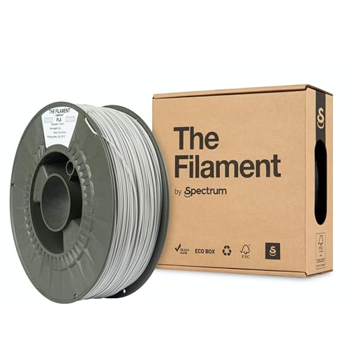 The Filament - Filament PLA 1.75mm, CLOUD GREY, 1kg Spule, Matériaux d'impression 3D Drucker, 3D Printer Printing Materials