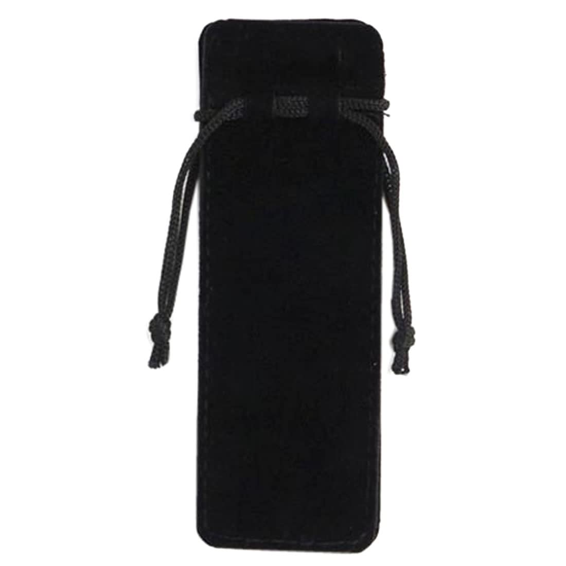 Amazon | 14cm x 5cm リップ用ギフト用巾着 (カラー)01.ブラック